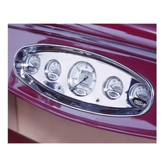 Lokar Oval Billet Aluminum Dash-