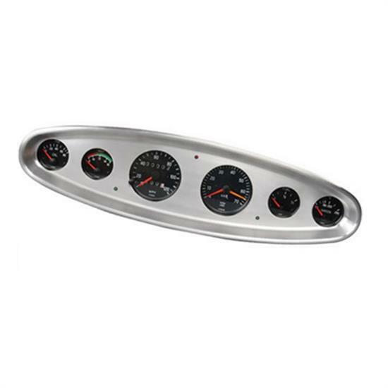 Lokar Oval Billet Aluminum Dash- Auto Meter Traditional, Moon