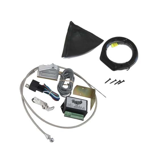 Lokar Billet Aluminum Round LED Boot Gear Shift Indicator & Sensor Kit- GM 4L60E/4L80E (Long Selector Shaft)