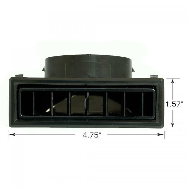 Vintage Air 90-Degree Through Dash Louvers (4.75" x 1.57")