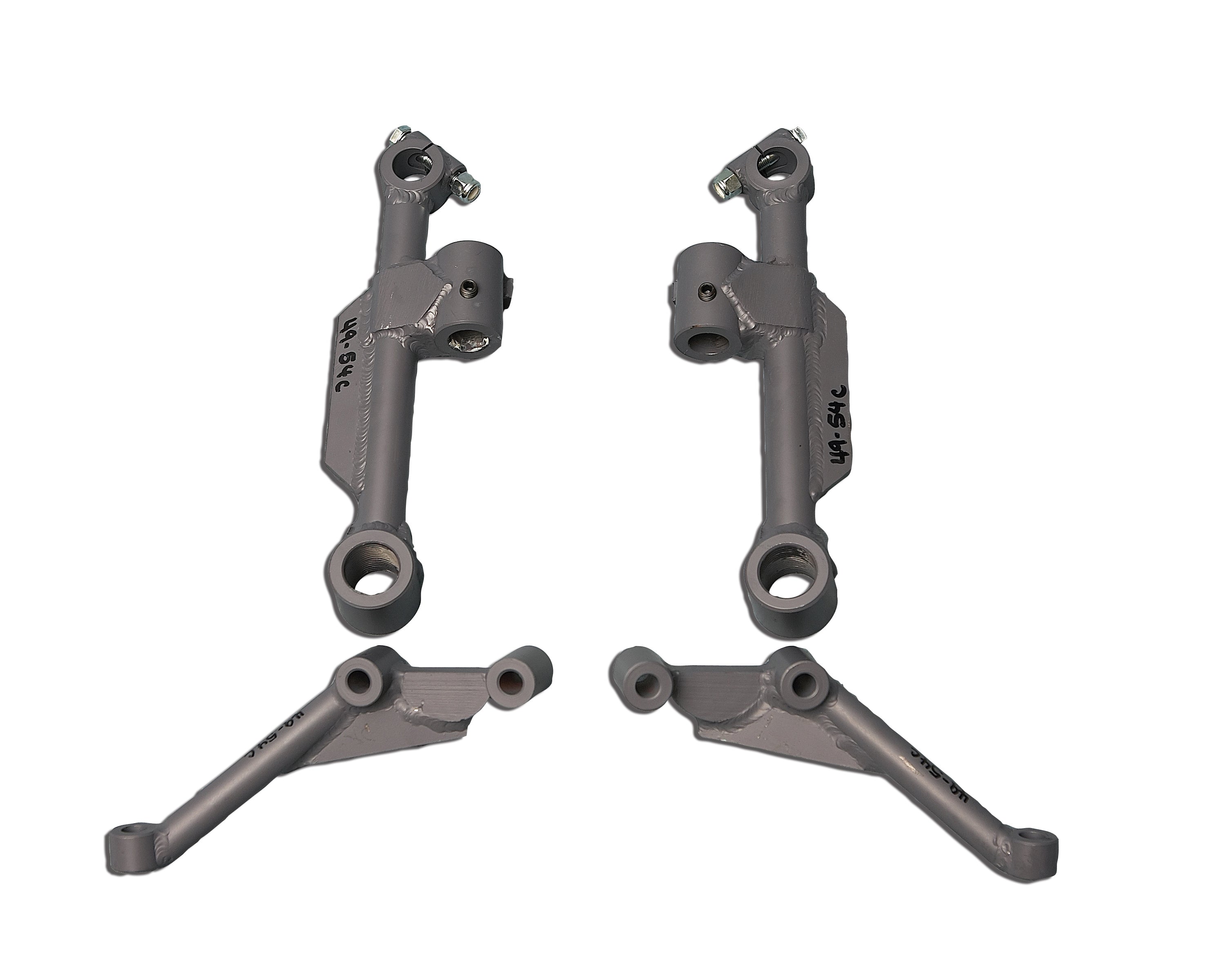 1939-54 Chevy Car Dropped Spindle Uprights and Dropped Steering Arms