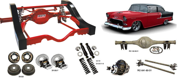 1955-57 Chevy Car Rear 4-Link Suspension