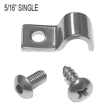 Kugel Komponents Single Line Clamps 5/16 Inch - 12 Pack
