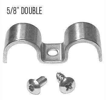 Kugel Komponents Double Clamp 5/8 Inch x 5/8 Inch Doubles - 4 Pack