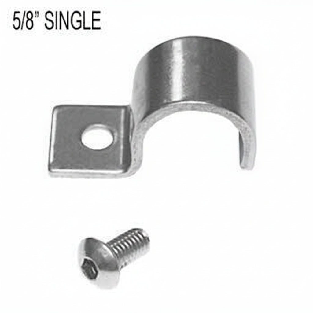 Kugel Komponents Single Line Clamps for 5/8 Inch Line - 8 Pack