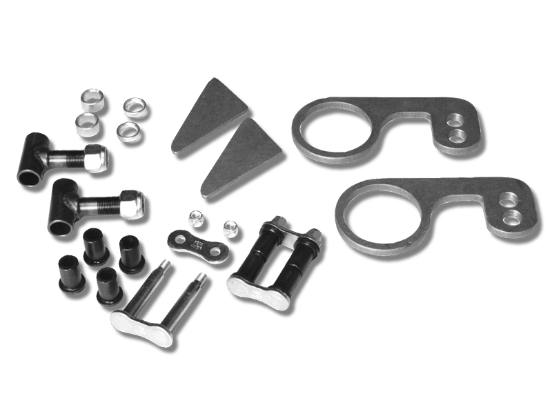 Pete and Jakes 1935-40 Adjustable Rear Spring Hanger Kit