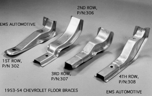1953-54 Chevrolet Floor Braces (Third Row)