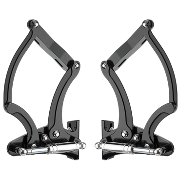 Billet Specialties 1955-56 Chevy Hood Hinge Kit, Gas Springs Included (Pair)