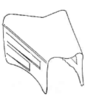 Rootlieb Ford 1934 3 Pc Hoods for 1934 Ford Hood Plain Top/2 Scoop Sides w/Cutout