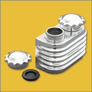 Dual Remote Brake Fluid Reservoir – Polished Show Quality For Custom Hot Rods (Vintage Style)