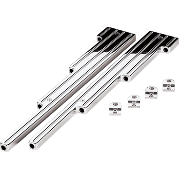 Billet Aluminum Polished Universal Spark Plug Wire Looms, Pair