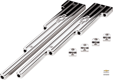 Billet Aluminum Polished Universal Spark Plug Wire Looms, Pair