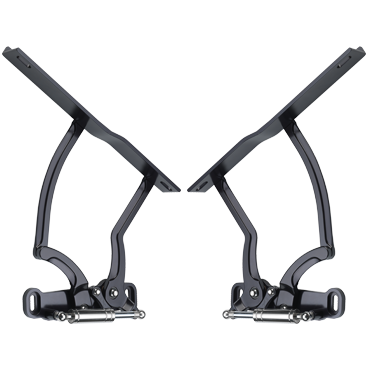 Billet Specialites 1970-81 Camaro Hood Hinge Kit, Gas Springs Included (Pair)