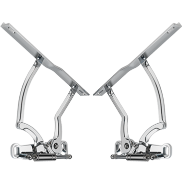 Billet Specialites 1970-81 Camaro Hood Hinge Kit, Gas Springs Included (Pair)