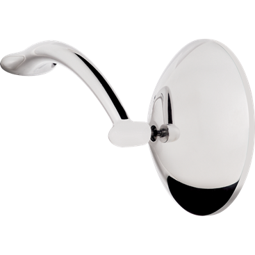 Billet Specialties Profile Mirror Kit, Offset Round Mirror Heads, (Pair)