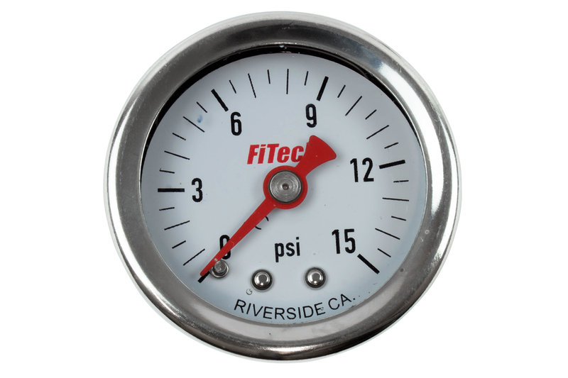 FiTech 0-15 Fuel Pressure Gauge