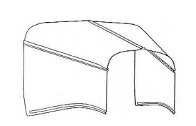 Rootlieb Chevrolet 1934-35 4 Pc Hoods for 1934-35 Standard Plain Tops/Plain Sides