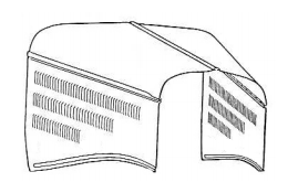 Rootlieb Chevrolet 1934-35 4 Pc Hoods for 1934 Master 3 Row Tops/3 Row Sides