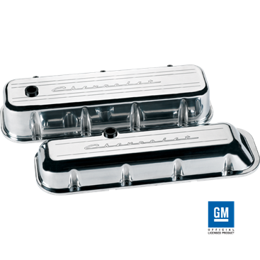 Billet Aluminum Big Block Chevy "Chevrolet" Style Valve Cover, (Pair)