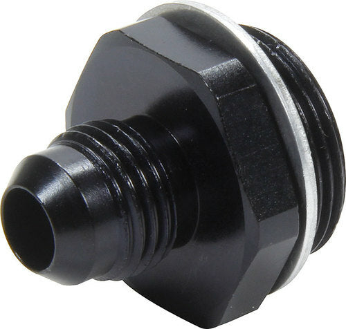 Aluminum Carburetor Fitting (Short) 7/8"-20 To Male -6 For Holley, Black