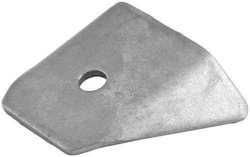 Body Brace Tab Flat Mount, 1/4" Hole