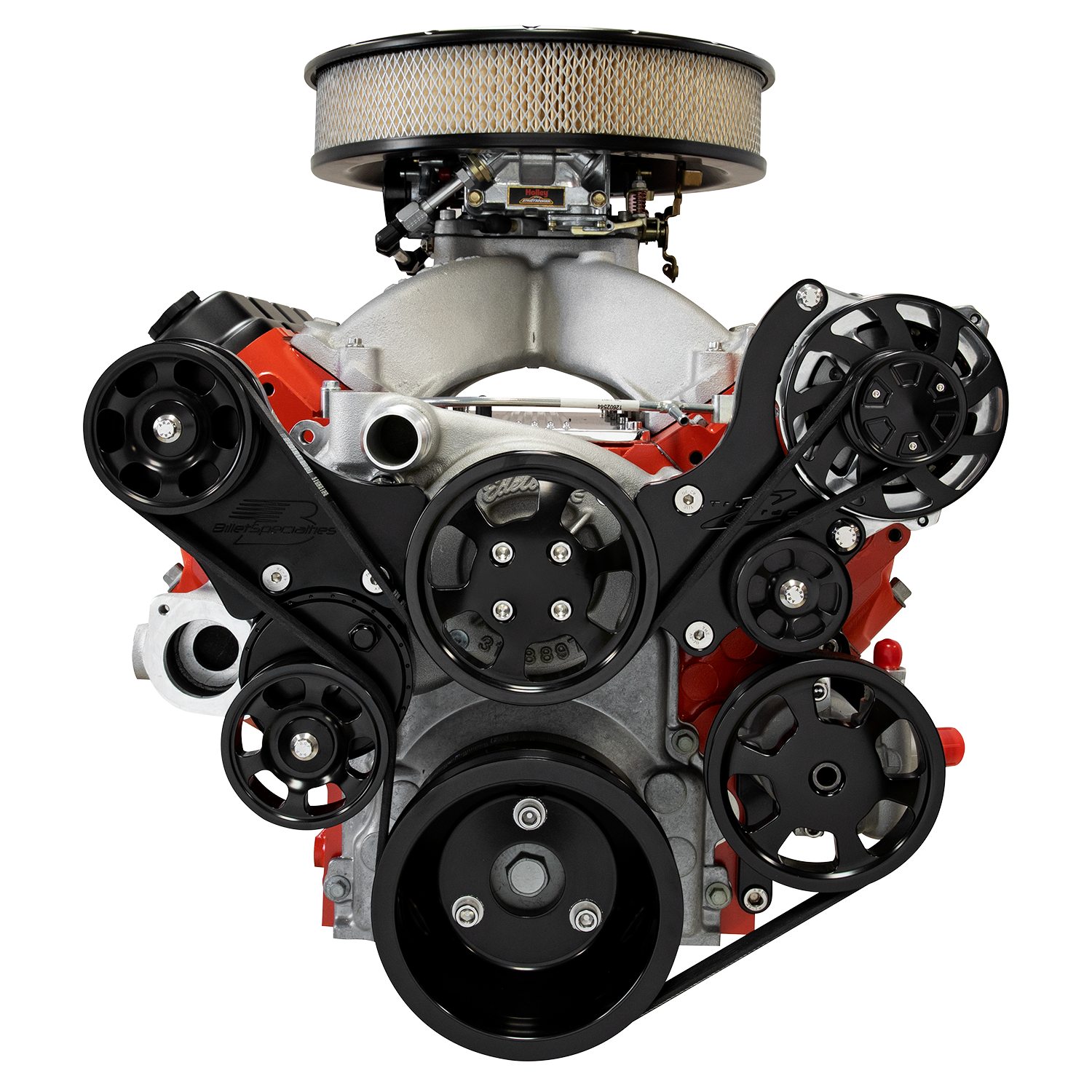 Billet Specialties Premium Tru Trac Serpentine System - LS 1 2 3 6 Top Mount