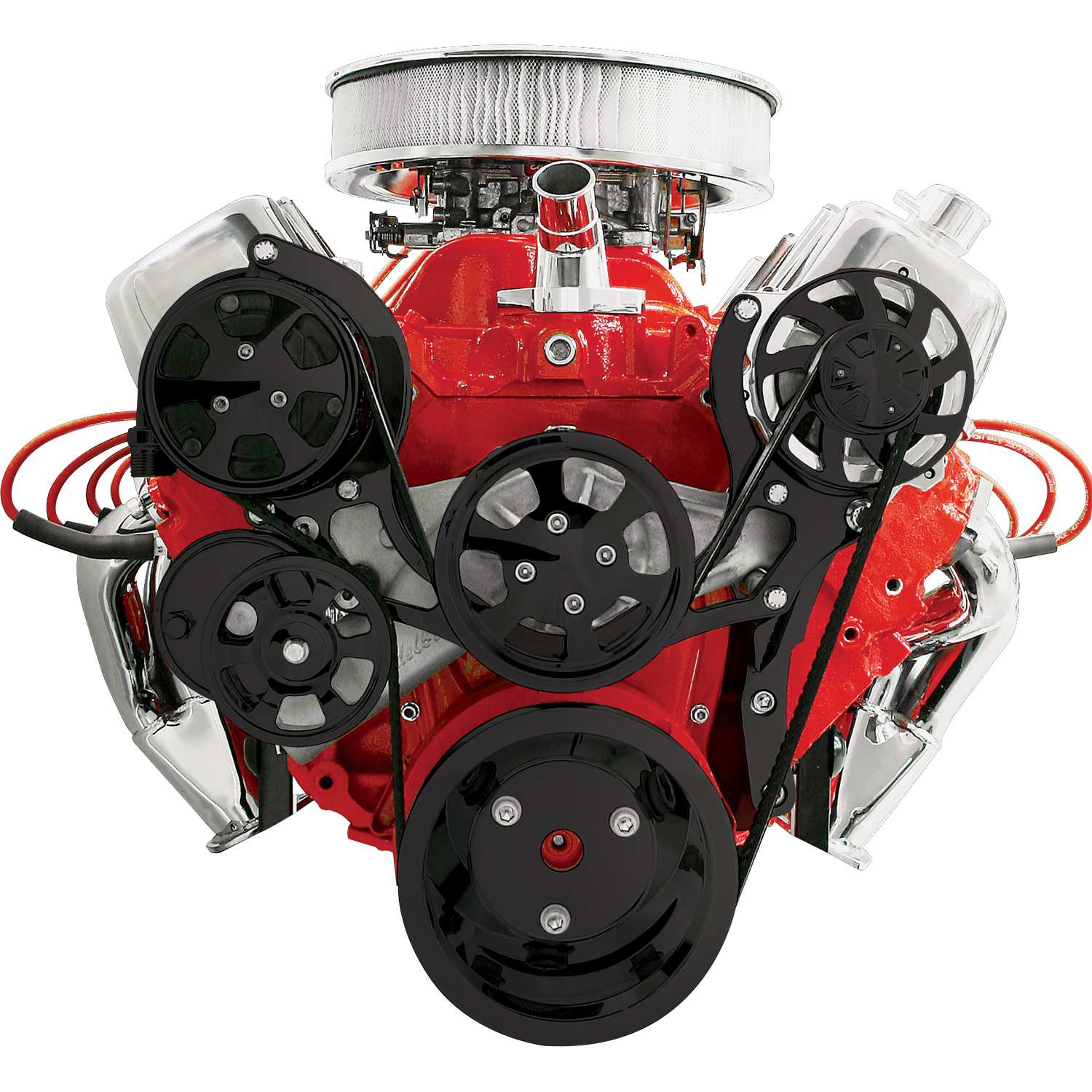 Billet Specialties Premium Polished Tru Trac Serpentine System - Big Block Chevy