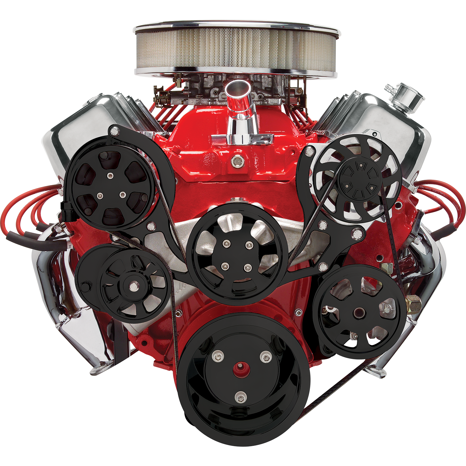 Billet Specialties Premium Polished Tru Trac Serpentine System - Big Block Chevy