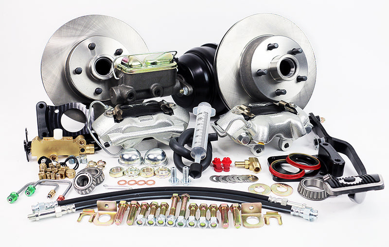 1970 MUSTANG , 70 MERCURY COUGAR (w/Manual Trans) - 8" Dual Diaphragm w/1" Dual Reservoir Master Legend Series Front Disc Brake Kit Power Brake Kit