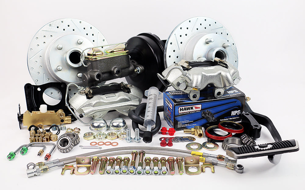 1970 MUSTANG , 70 MERCURY COUGAR (w/Automatic Trans) - 9" Single Diaphragm w/1" Dual Reservoir Master Legend Series HP Front Disc Brake Kit Power Brake Kit