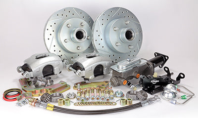 1953-62 Chevy Corvette Legend Series HP Front Disc Brake Conversion Kit with Dual Reservoir Master Cylinder Kit