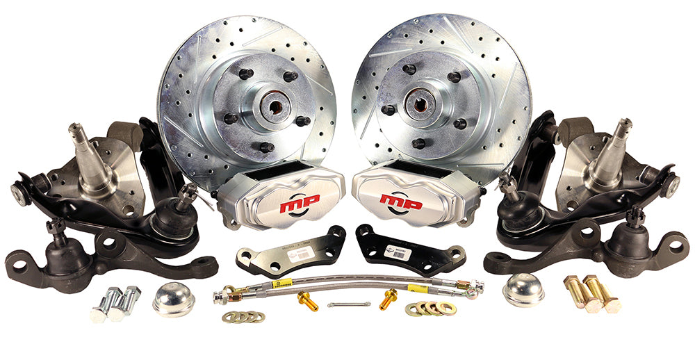 1960-76 MOPAR A-BODY (w/5 x 4 1/2" Bolt Circle) Rallye Series Front Disc Brake Kit Front Wheel Kit