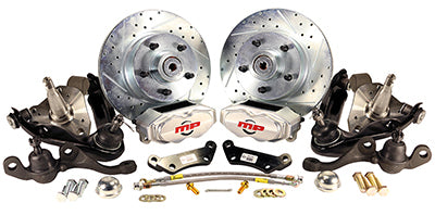 1960-76 MOPAR A-BODY (w/5 x 4 1/2" Bolt Circle) Rallye Series Front Disc Brake Kit Power Brake Kit