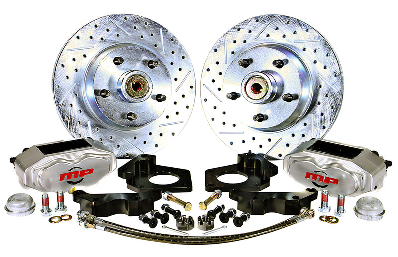 1970-73 FORD MUSTANG w/OE DRUM Rallye Series Front Disc Brake Kit Manual Brake Kit