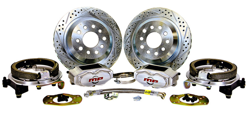 1965-UP DODGE & PLYMOUTH REAR AXLE (8 3/4" R&P and Dana 60) Pro Driver Front Disc Brake Kit Rear Wheel Kit