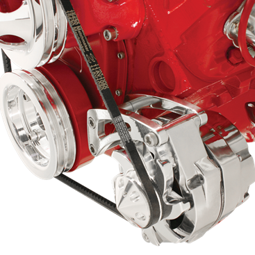 Billet Aluminum Small Block Chevy Alt Bracket, Short Pump, Low Mount, Driver Side