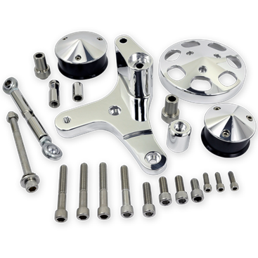 Billet Specialties Big Block Chevy Top or Mid Mount - AC Add-On