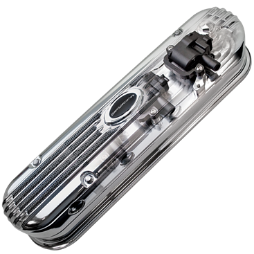 Billet Aluminum LS3 Chevrolet Modular Valve Cover, Coil Ribbed, (Pair)