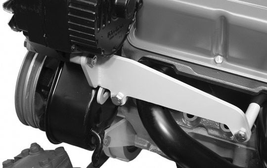 Alan Grove Components Small Block Chevy Wide Alternator Bracket, Short Water Pump, Low Profile, Driver Side 213L