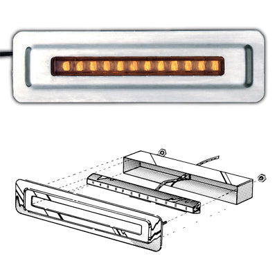 Ron Francis Wiring 4 Single Amber LED in Mounting Plate