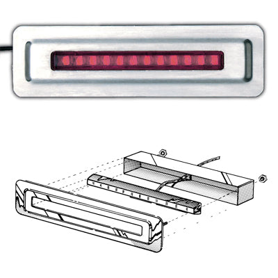 Ron Francis Wiring 4 Single Red LED in Mounting Plate