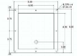 Floor Access Door, 6-1/8" x 6-1/8"