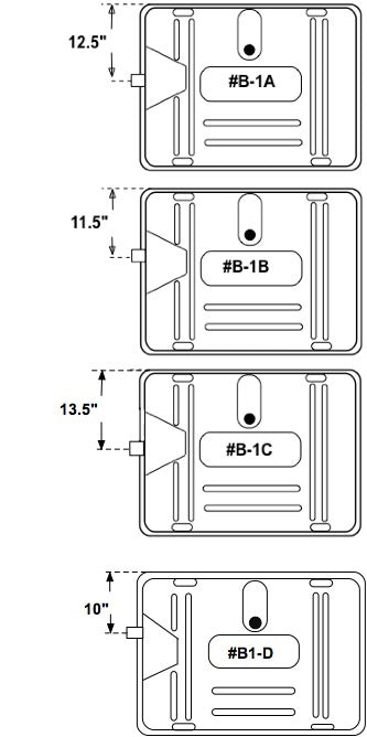 1941-56 GM Car / Universal Steel Fuel Tank (Select preferred neck location see photo 2)