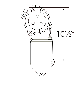 Alan Grove Components Small Block Ford Air Conditioning Compressor Bracket, Passenger Side 105R