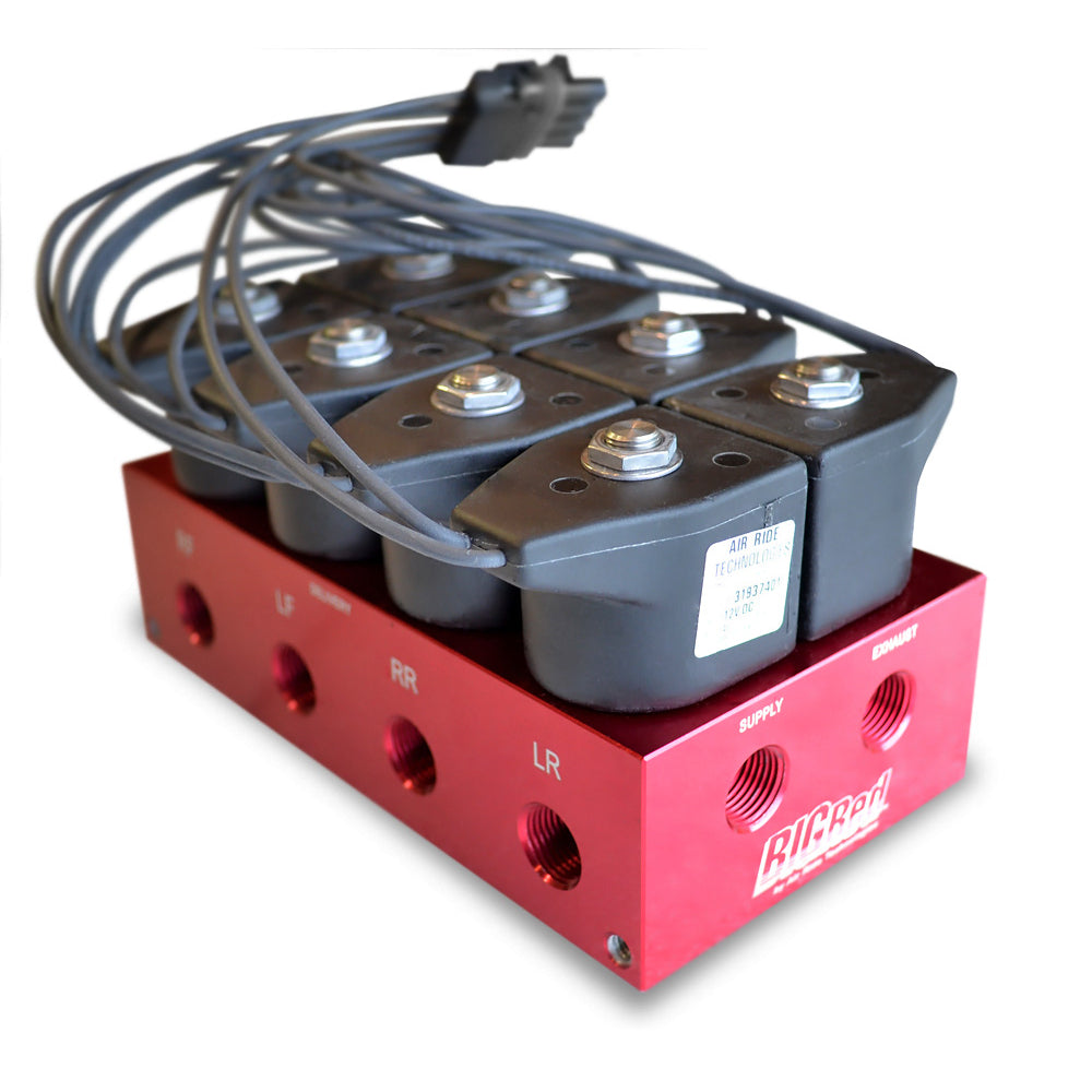 RideTech 5 Gallon High Flow Big Red Compressor Leveling System- Analog