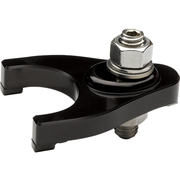 Billet Aluminum Distributor Clamp for Chevy Engines, Polished or Black
