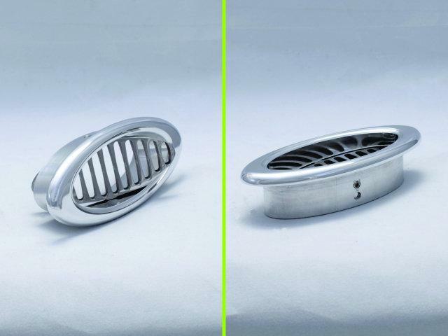 Trique Oval A/C Vent with a Radius Bezel