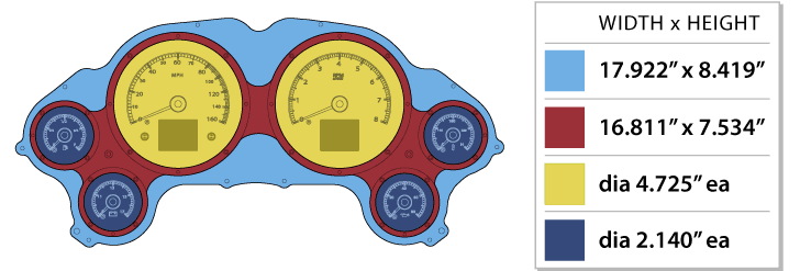 1963-67 Chevy Corvette HDX Instruments