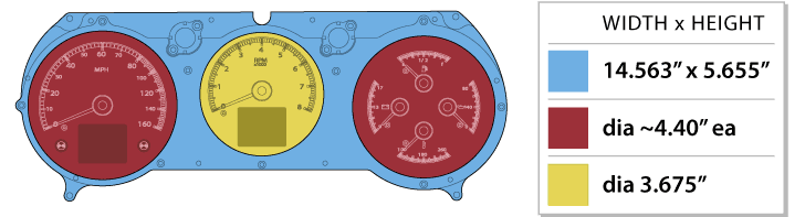 1964-65 Chevy Chevelle/El Camino HDX Instruments