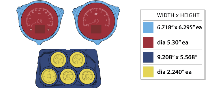 1968-77 Chevy Corvette HDX Instruments